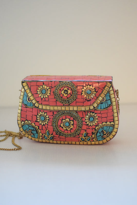 Gretel Mosaic Crossbody Clutch