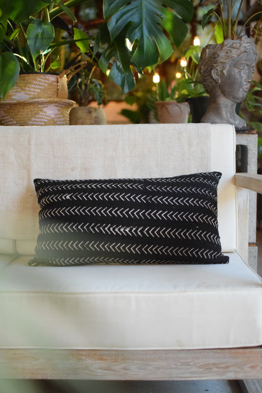 Farina Lumber Mudcloth Pillow Cover