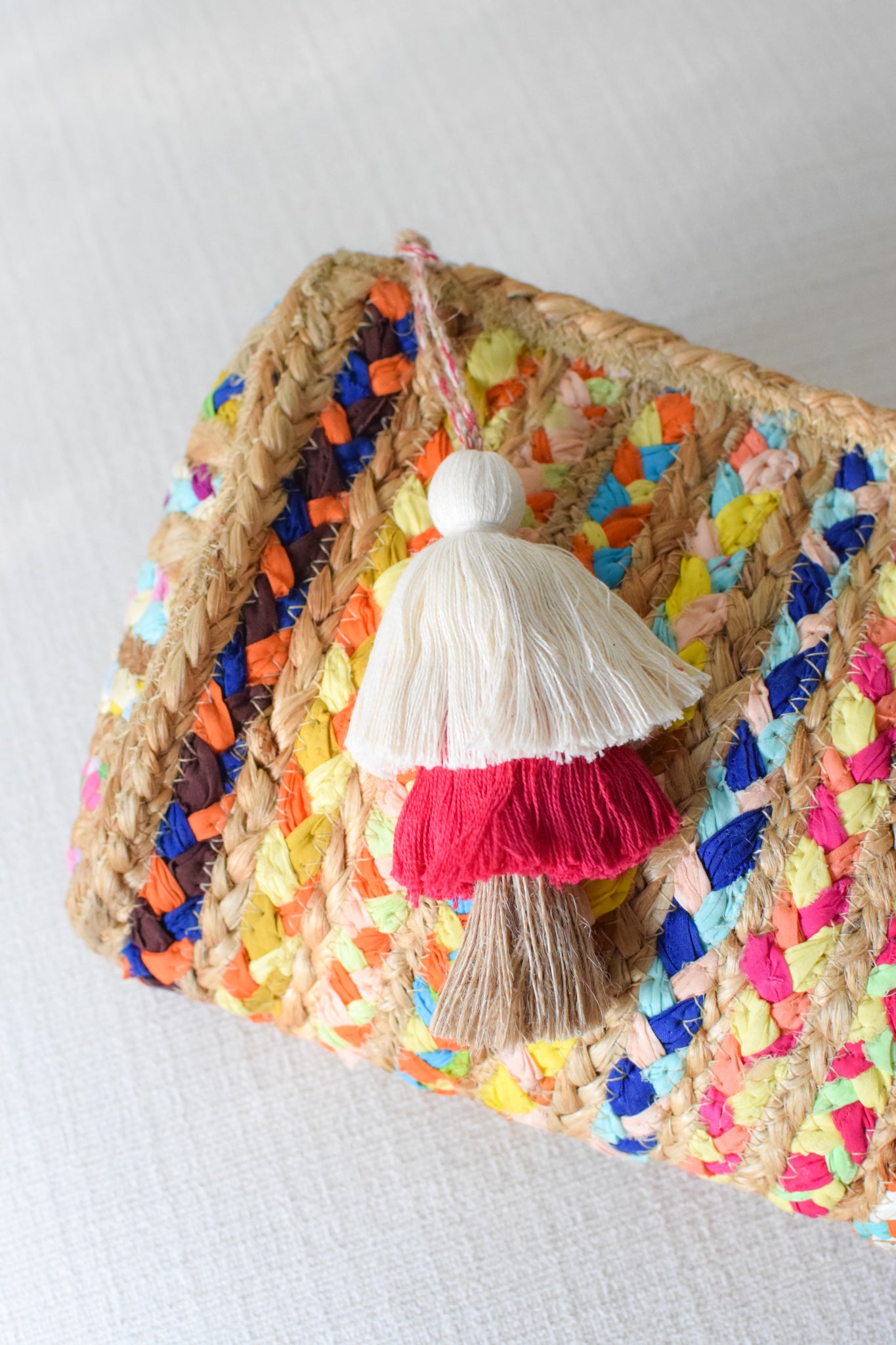 Artisan Woven Multi-Colored Clutch Bag